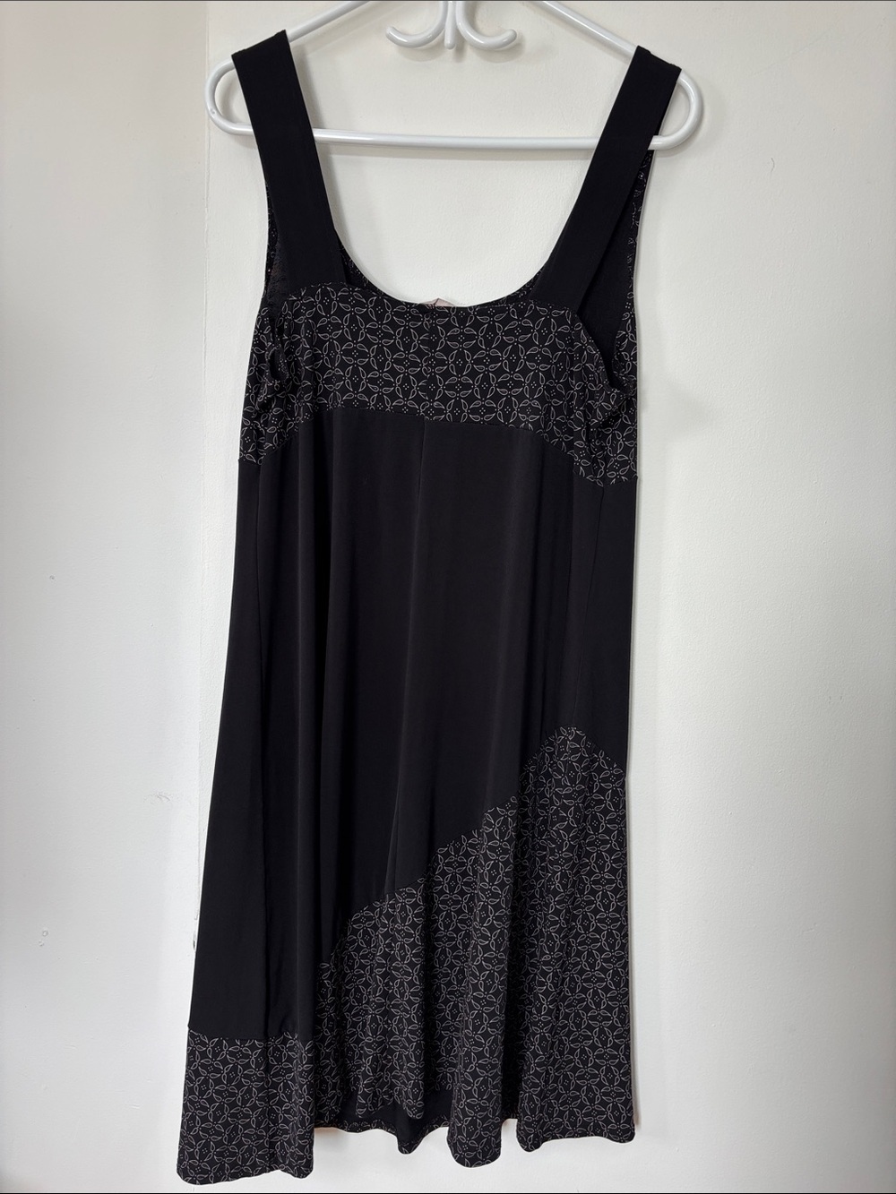 🎉4/30$🎉  Vintage Gitane Black Pattern Midi Dress – Size M - Picture 5 of 5